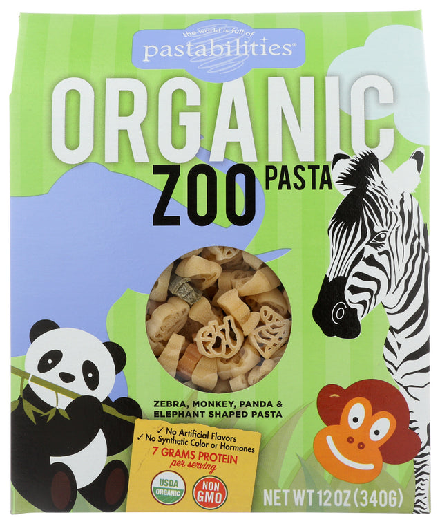 Pastabilities: Pasta Kids Zoo Organic, 12 Oz