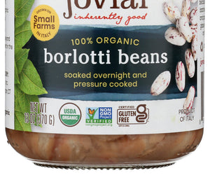 Jovial: Organic Borlotti Beans, 13 Oz