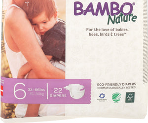 Bambo Nature: Diaper Baby Size 6, 22 Pk