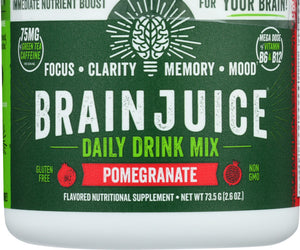 Brainjuice: Organic Pomegranate Powder 15 Serving, 2.2 Oz