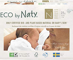 Naty-eco By Naty: Diaper Size Newborn, 25 Ct