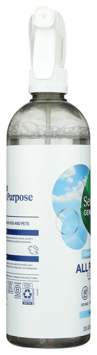 Seventh Generation: All Purpose Cleaner Free And Clear, 23 Oz