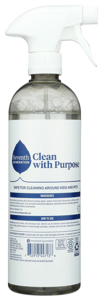Seventh Generation: All Purpose Cleaner Free And Clear, 23 Oz