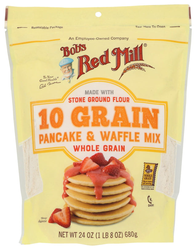 Bobs Red Mill: 10 Grain Pancake & Waffle Mix, 24 Oz