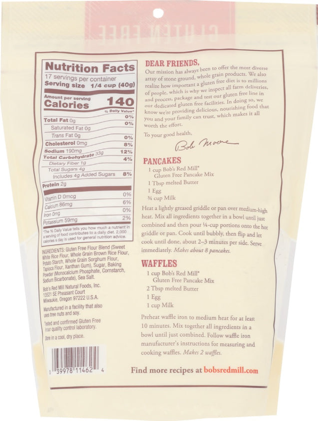 Bobs Red Mill: Gluten Free Pancake Mix, 24 Oz