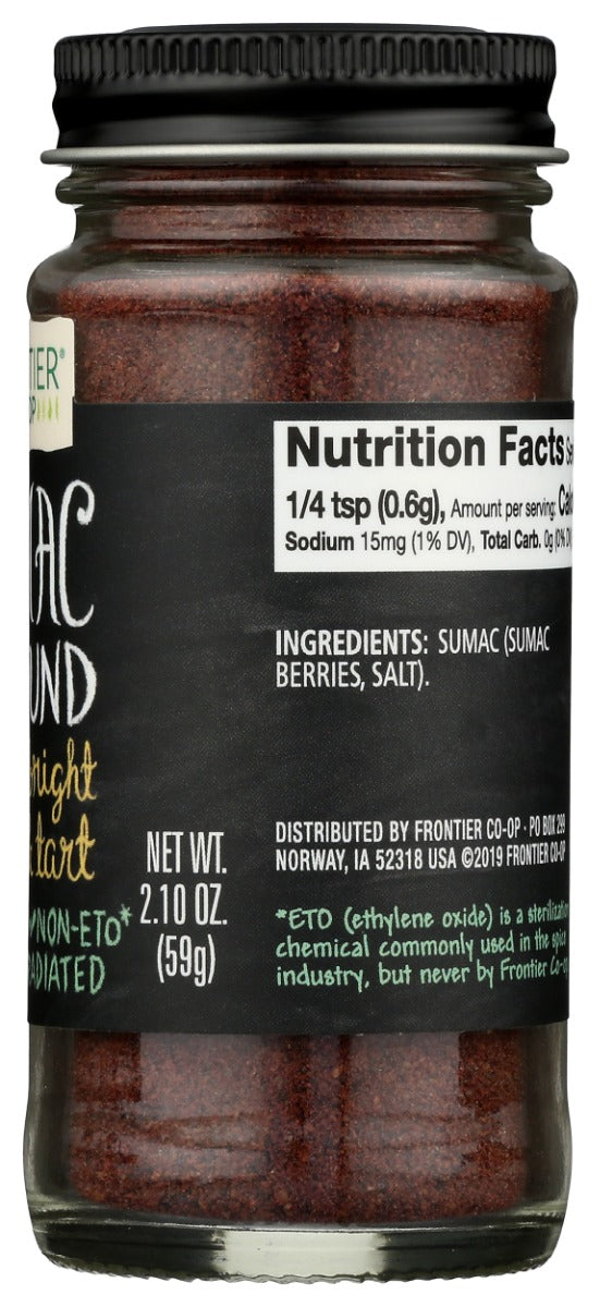 Frontier Herb: Sumac Ground Seasoning, 2.1 Oz