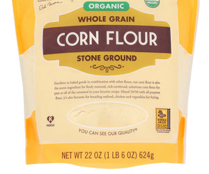 Bob's Red Mill: Organic Whole Grain Corn Flour, 22 Oz