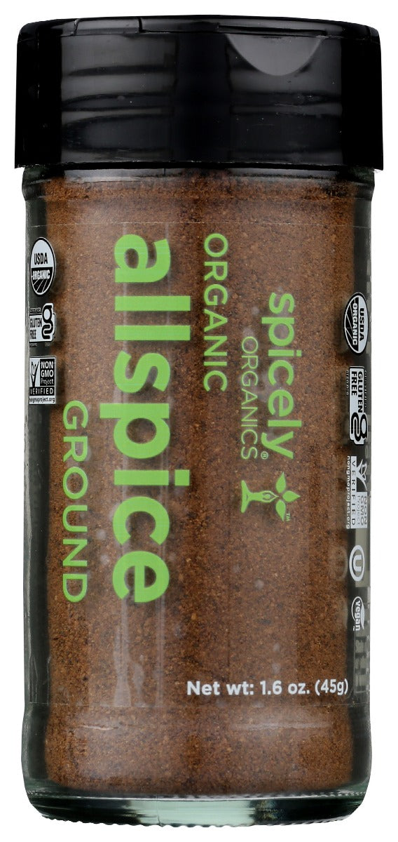 Spicely Organics: Spice Allspice Ground Jar, 1.6 Oz