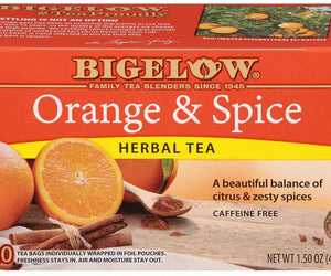 Bigelow: Tea Orange And Spice 20 Bags, 1.5 Oz