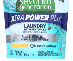 Seventh Generation: Detergent Ultra Powder Plus, 42 Ea