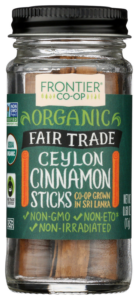 Frontier Herb: Organic Ceylon Cinnamon Sticks Fare Trade Certified, 0.6 Oz