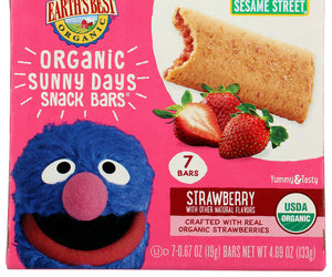 Earths Best: Strawberry Sunny Days Snack Bars, 4.69 Oz