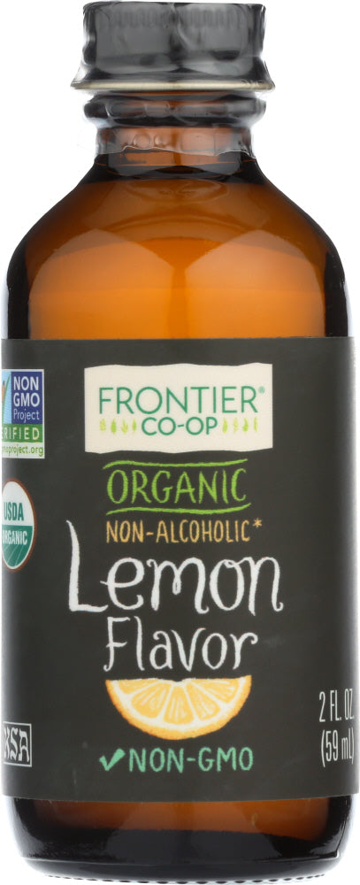 Frontier Herb: Organic Lemon Flavor, 2 Oz