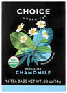 Choice Tea: Herbal Tea Organic Chamomile, 16 Bg