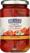 Delallo: Roasted Red Peppers With Garlic, 12 Oz