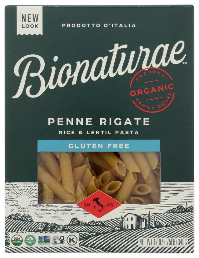 Bionaturae: Organic Gluten Free Penne Rigate Pasta, 12 Oz