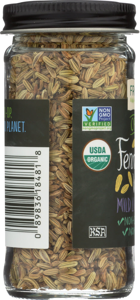 Frontier Herb: Organic Whole Fennel Seed, 1.28 Oz