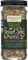 Frontier Herb: Organic Whole Fennel Seed, 1.28 Oz