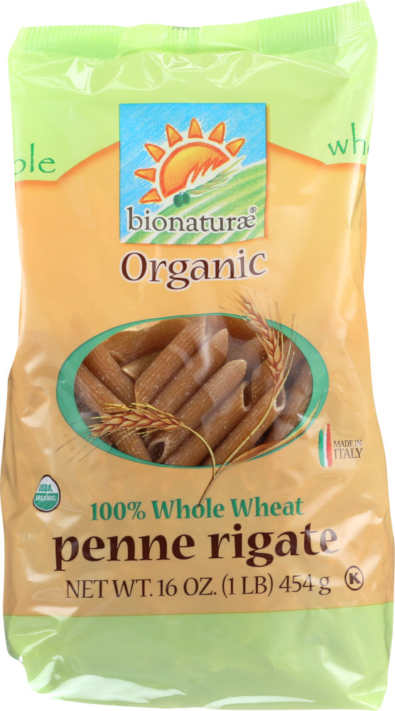 Bionaturae: Organic Whole Wheat Penne Rigate Pasta, 16 Oz