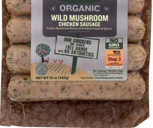 Bilinskis: Organic Wild Mushroom Chicken Sausage, 12 Oz