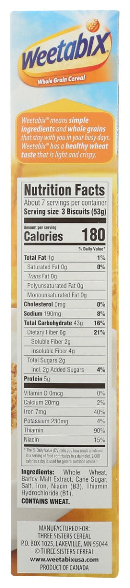 Weetabix: Whole Grain Cereal, 14 Oz