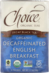 Choice Tea: Decaffeinated English Breakfast Tea, 16 Bg