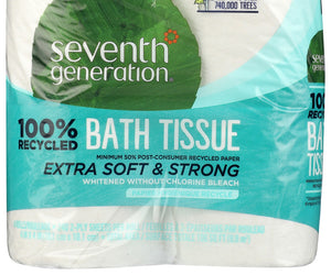 Seventh Generation: Bath Tissue 2 Ply Pack Of 4, 1 Ea