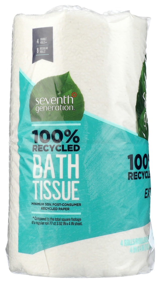 Seventh Generation: Bath Tissue 2 Ply Pack Of 4, 1 Ea