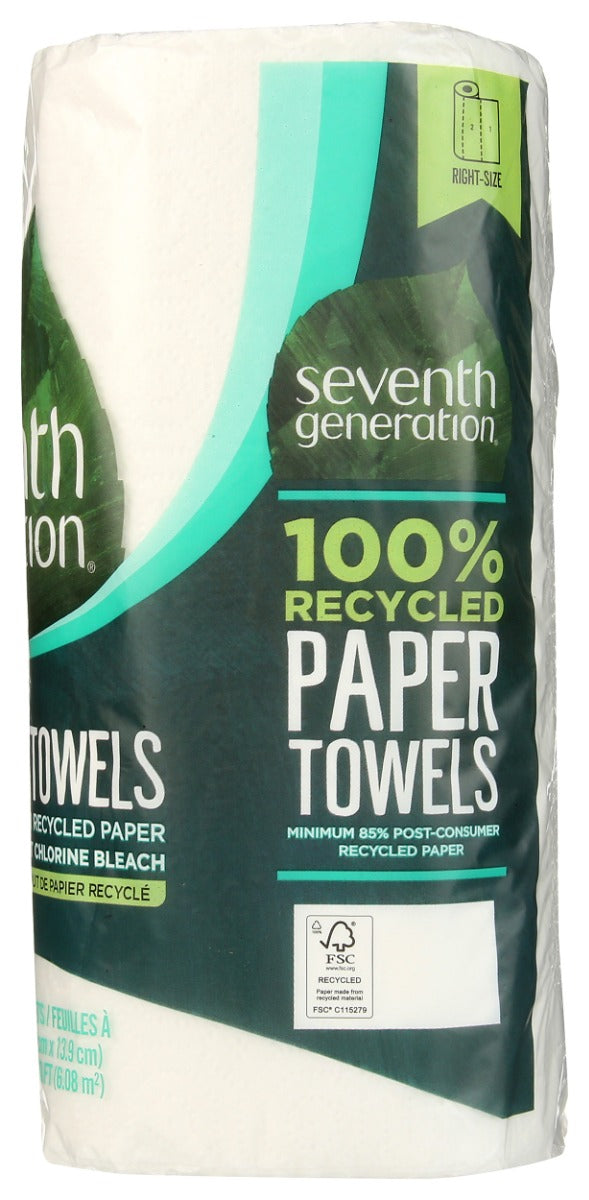 Seventh Generation: Recycled Paper Towels White, 1 Ea