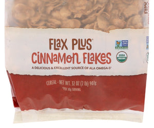 Natures Path: Flax Plus Cinnamon Flakes Cereal, 32 Oz