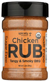 Spicely Organics: Tangy And Smoky Bbq Chicken Rub, 5.2 Oz