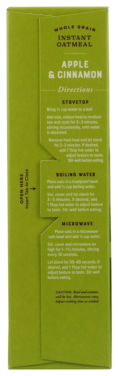Bobs Red Mill: Apple And Cinnamon Oatmeal, 9.52 Oz