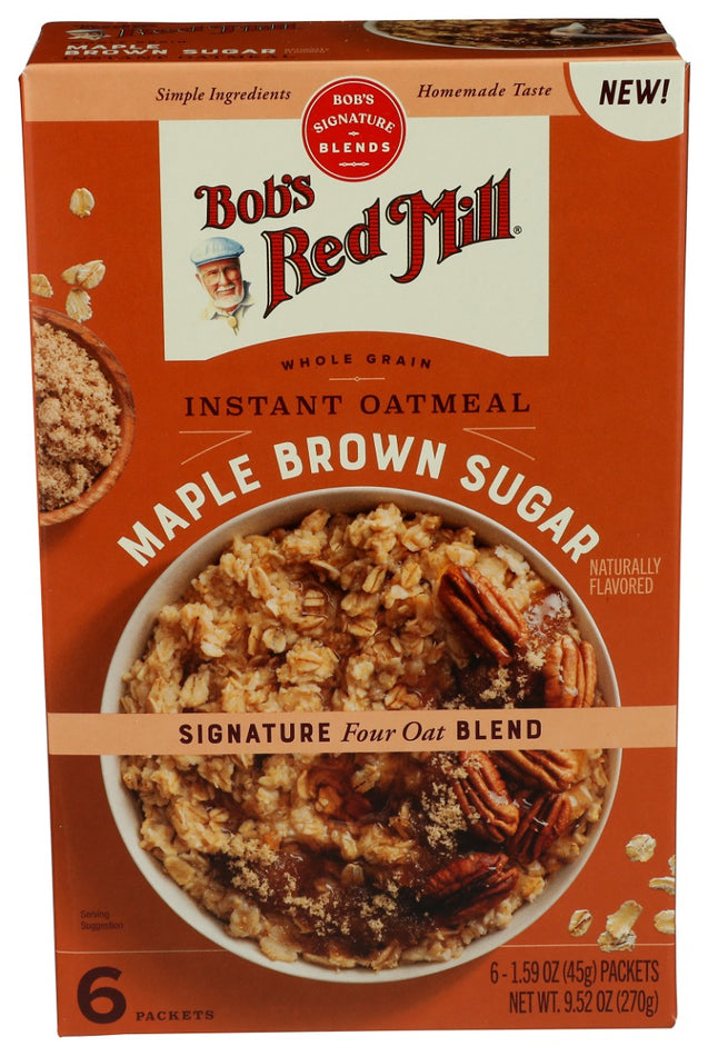 Bobs Red Mill: Maple Brown Sugar Oatmeal, 9.52 Oz