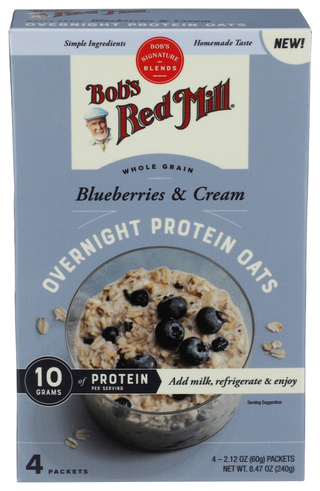 Bobs Red Mill: Blueberries And Cream Protein Oats, 8.48 Oz