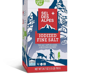 Sel Des Alpes: Iodized Fine Salt, 24.7 Oz
