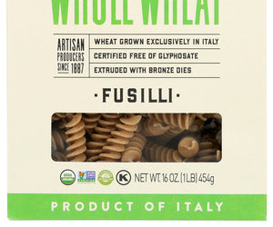 Bionaturae: 100 Percent Organic Whole Wheat Fusilli, 16 Oz