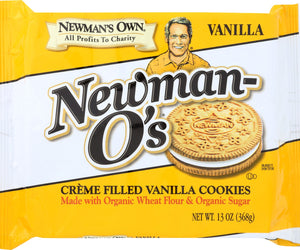 Newmans Own Organic: Cookie Vanilla Creme, 13 Oz
