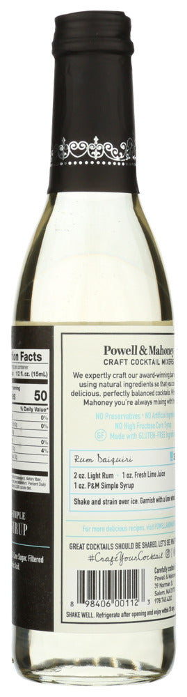 Powell & Mahoney: Simple Syrup, 375 Ml