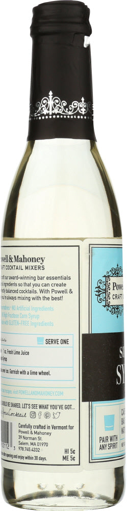 Powell & Mahoney: Simple Syrup, 375 Ml