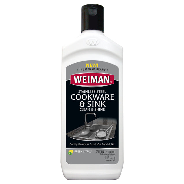 Weiman: Stainless Steel Cookware & Sink Clean & Shine, 8 Oz