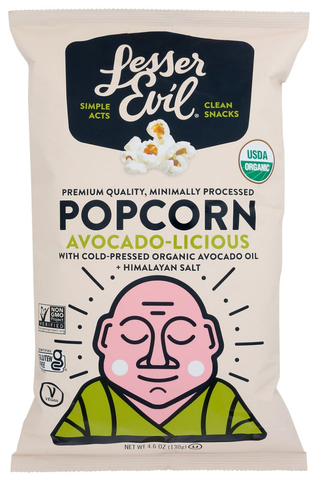 Lesser Evil: Avocado Licious Organic Popcorn, 4.6 Oz