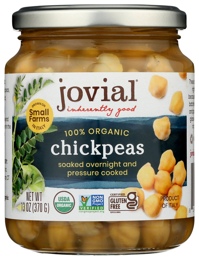 Jovial: 100 Percent Organic Chickpeas, 13 Oz