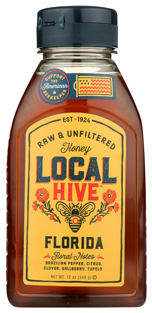 Local Hive: Raw & Unfiltered Florida Honey, 12 Oz