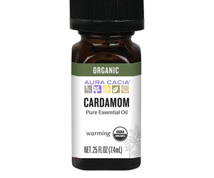 Aura Cacia: Organic Cardamom Pure Essential Oil, 0.25 Oz