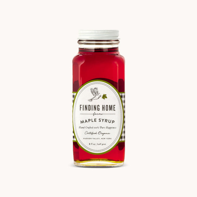 Finding Home Farms: 100 Percent Certified Organic Maple Syrup Glass Bottle, 8 Fo