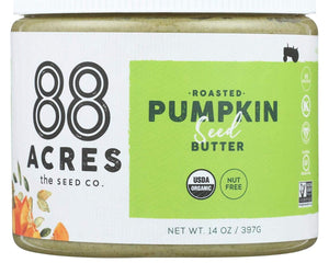 88 Acres: Organic Roasted Pumpkin Seed Butter, 14 Oz