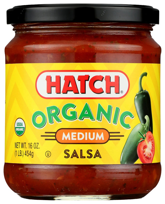 Hatch: Organic Medium Salsa, 16 Oz