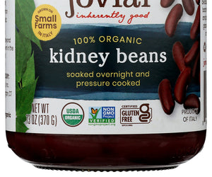 Jovial: 100 Percent Organic Kidney Beans, 13 Oz