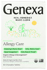 Genexa: Allergy D Organic Allergy And Decongestant, 60 Tb