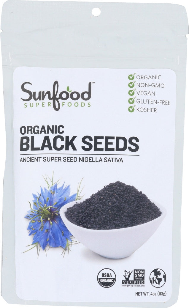 Sunfood Superfoods: Organic Black Seeds, 4 Oz